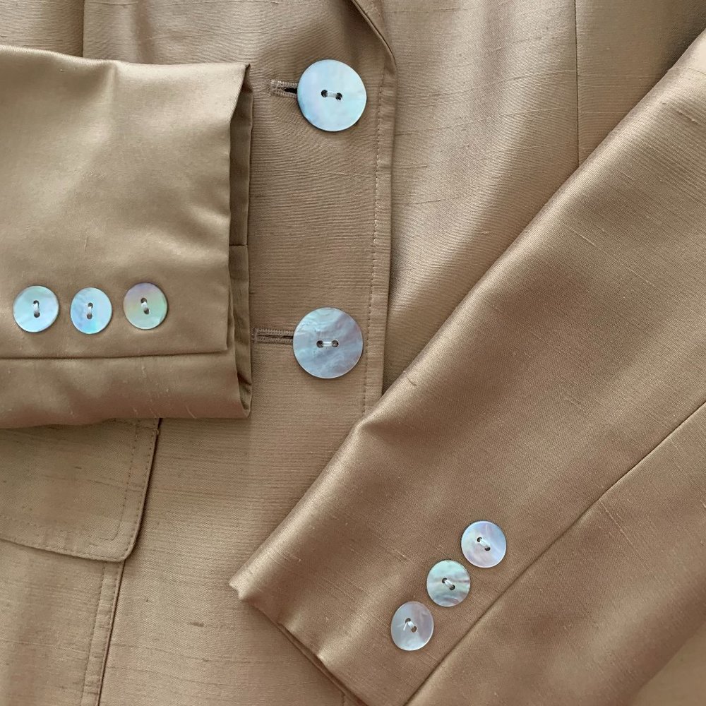 2-PIECE SILK PANT SUIT - Picture 6 of 11
